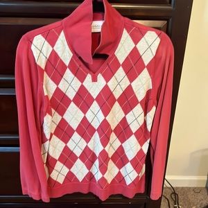 LizGolf Argyle Sweater. Large.